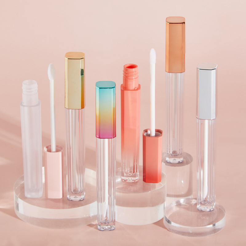 DIY Rectangular Empty Lip Gloss Wand Tubes 6ml Screen Printing