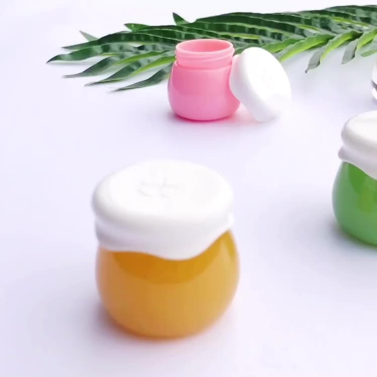 Acrylic Plastic Frosting Plastic Cosmetic Jars with White Lid for Cream Lip scrub Container